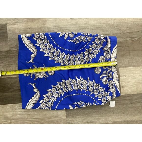 Yoana Baraschi for Anthropologie Gilded Estate Blue Pencil Skirt, Size 0 - Picture 2 of 9